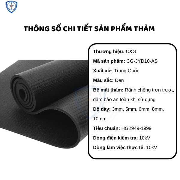 THẢM CÁCH ĐIỆN CG-JYD, bảo hộ eco3d, dụng cụ cách điện, bảo hộ ngành điện, thiết bị cách điện,