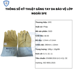 GĂNG TAY da, bảo hộ eco3d, dụng cụ cách điện, bảo hộ ngành điện,