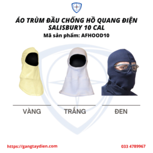 ÁO TRÙM ĐẦU CHỐNG HỒ QUANG ĐIỆN SALISBURY, BẢO HỘ ECO3D, QUẦN ÁO CÁCH ĐIỆN, SALISBURY,
