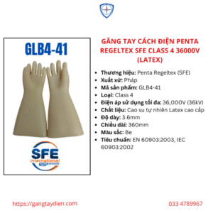 Găng tay cách điện Penta Regeltex SFE, bảo hộ eco3d, găng tay cách điện,