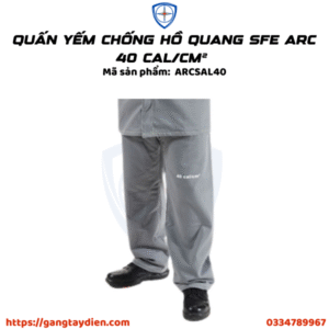 QUẤN YẾM CHỐNG HỒ QUANG SFE, bảo hộ eco3d, quần áo cách điện,