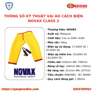 VAI ÁO CÁCH ĐIỆN NOVAX, novax, phụ kiện cách điện,