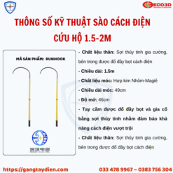 SÀO CÁCH ĐIỆN CỨU HỘ, SÀO CÁCH ĐIỆN CỨU HỘ 1.5-2M, SÀO CÁCH ĐIỆN, bảo hộ lao động,