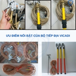 Bộ tiếp địa 35kV, Bộ tiếp địa VICADI, Bộ tiếp địa di động, Thiết bị tiếp địa cao thế, VICADI