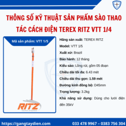 Sào thao tác cách điện Terex Ritz, Sào thao tác Terex Ritz, Sào thao tác, Sào thao tác cao áp