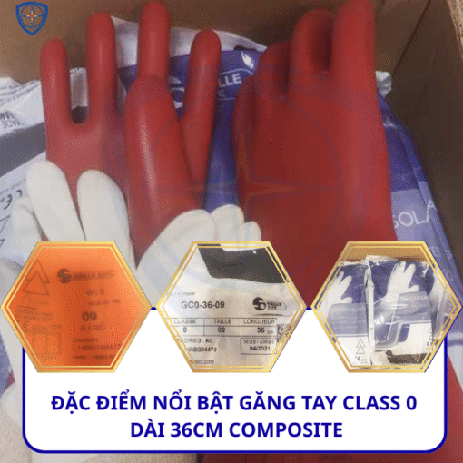 găng tay cách điện 1000v, găng tay cách điện 1000v composite, găng tay điện 1000v, găng tay sfe, bao tay cách điện 1000v