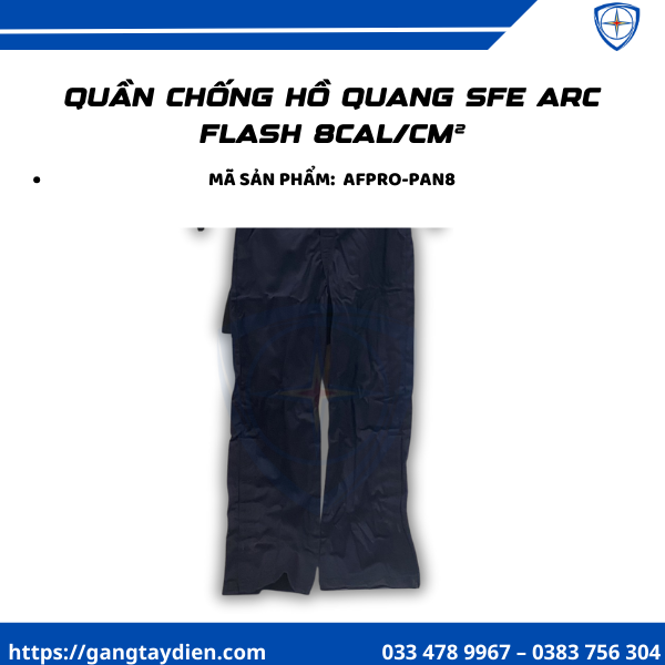 Quần chống hồ quang SFE, quần bảo hộ lao động, quần chống hồ quang điện, quần cách điện SFE, bảo hộ điện ECO3D, bảo hộ lao động,