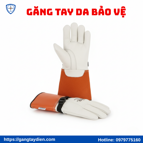 găng tay da bảo vệ, găng tay da cách điện, găng cách điện, găng tay cách điện hạ áp, găng tay da bảo vệ bên ngoài, bảo hộ điện eco3d,