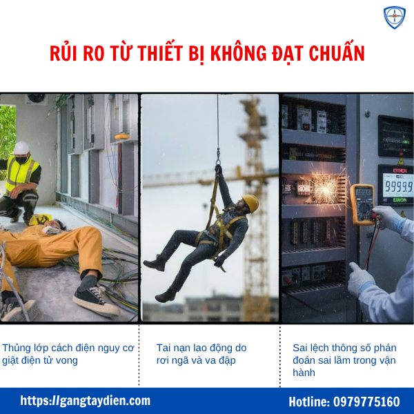 tiêu chuẩn kiểm định bảo hộ lao động ngành điện, Tiêu chuẩn kiểm định, rủi ro an toàn điện, thiết bị không đạt chuẩn, tai nạn lao động, bảo hộ điện eco3d, eco3d,