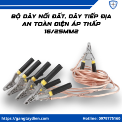 Bộ Dây Nối Đất, Dây Tiếp Địa, bảo hộ điện eco3d, eco3d, dây nối đất 16mm2, dây tiếp địa 25mm2, bộ dây tiếp địa an toàn điện, dây tiếp địa điện áp thấp, dây nối đất chống giật,