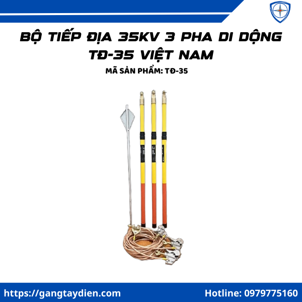 Bộ tiếp địa 35kv 3 pha di dộng tđ-35 việt nam