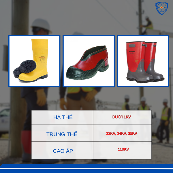 giày bảo hộ cách điện, ủng cách điện, giày cách điện chính hãng, ủng cao su cách điện 22kv, ủng cách điện 110kv,