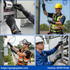 Găng tay cách điện Ansell 500V, găng tay cách điện hạ áp 500V, găng tay điện 500V, găng tay Ansell hạ áp, bao tay cao su cách điện 500V,