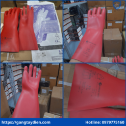 Găng tay cách điện Penta Regeltex 17000V, găng tay cách điện 17000v, bao tay cách điện 17KV, găng tay cách điện SFE class 2, găng tay cao su cách điện SFE 17KV,