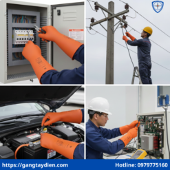 Găng tay cách điện Novax 17000V, găng tay cách điện cao thế novax, găng tay cách điện 17000V, bao tay cách điện cao thế Novax, Novax class 2,