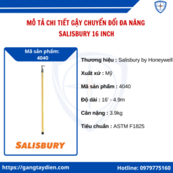 Gậy chuyển đổi đa năng Salisbury 16 inch, Gậy chuyển đổi cách điện, gậy cách điện salisbury, sào cách điện salisbury,