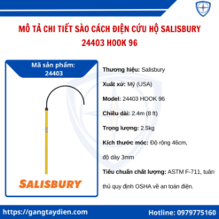 Sào cách điện cứu hộ Salisbury 24403, sào thao tác trung thế, sào thao tác salisbury, sào cách điện cứu hộ 24403, sào cách điện 35kv,